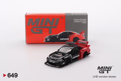 Mini GT Nissan LB-Super Silhouette S15 Silvia ADVAN #649