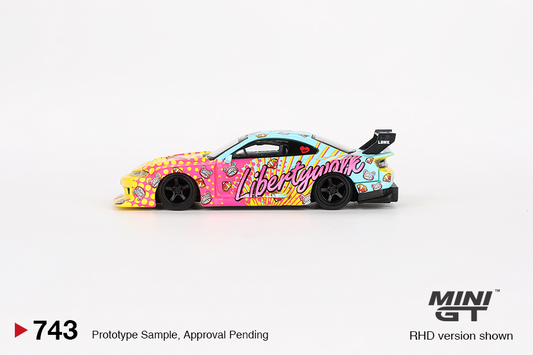 Mini GT Nissan Silvia S15 LB Super Silhouette Kuma Graphics 743 - AUSSIE diecast