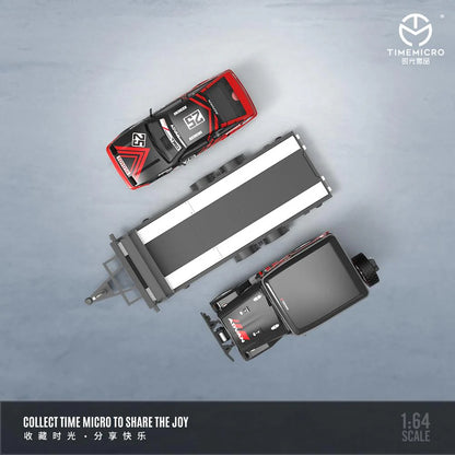 TIME MICRO 1:64 Toyota FJ40 & AE86 with Trailer Set Advan