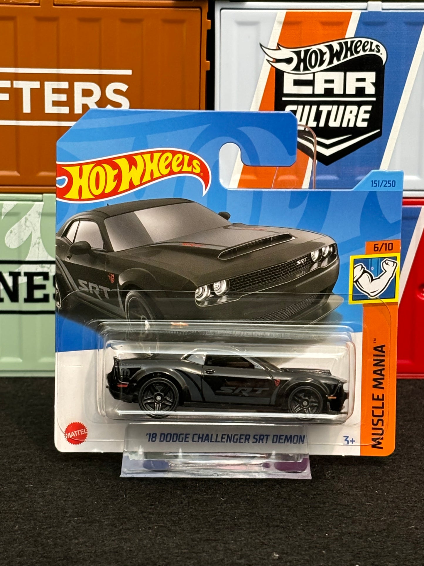 Hot Wheels 2023 '18 Dodge Challenger SRT Demon 151/250 Mainline Short Card