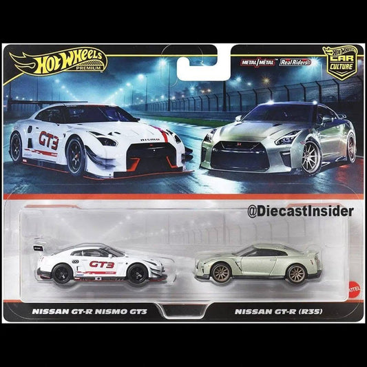 Hot Wheels Premium Car Culture 2 Car Pack 2025 Mix 4 Nissan GTR - AUSSIE diecast