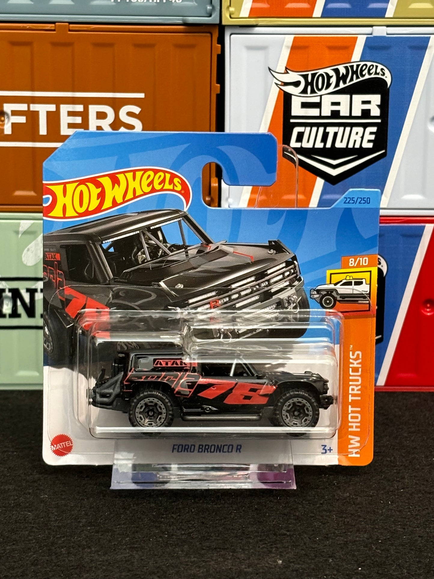 Hot Wheels 2023 Ford Bronco R 225/250 Mainline Short Card