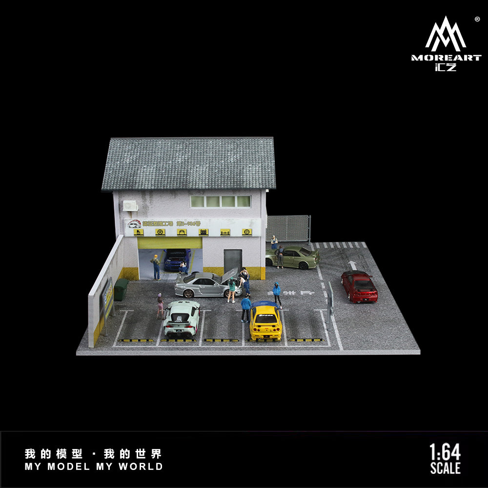 MOREART Morimoto Factory 1:64 Diorama with LED Lighting 936412 - AUSSIE diecast