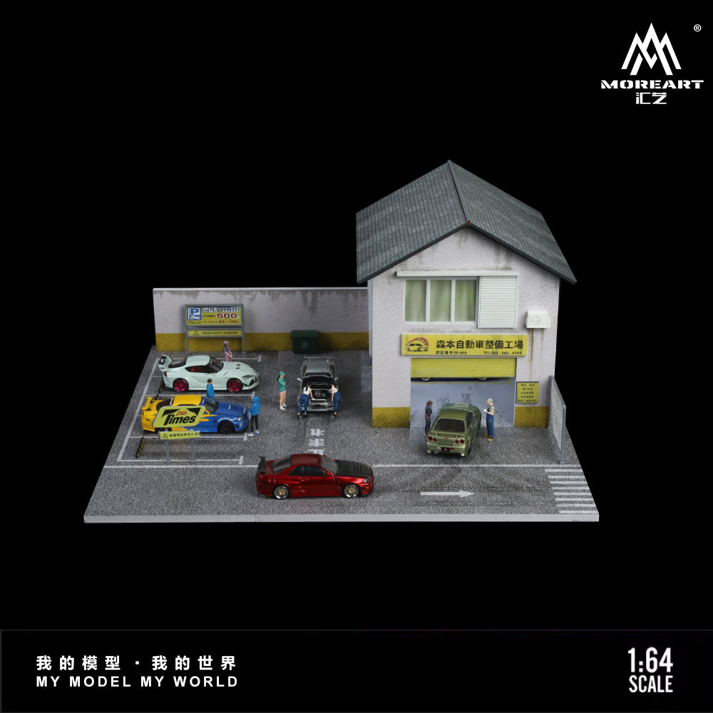 MOREART Morimoto Factory 1:64 Diorama with LED Lighting 936412 - AUSSIE diecast