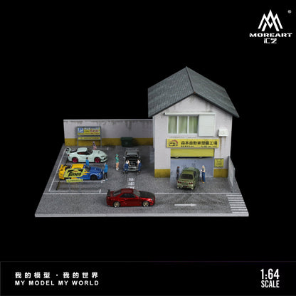 MOREART Morimoto Factory 1:64 Diorama with LED Lighting 936412 - AUSSIE diecast
