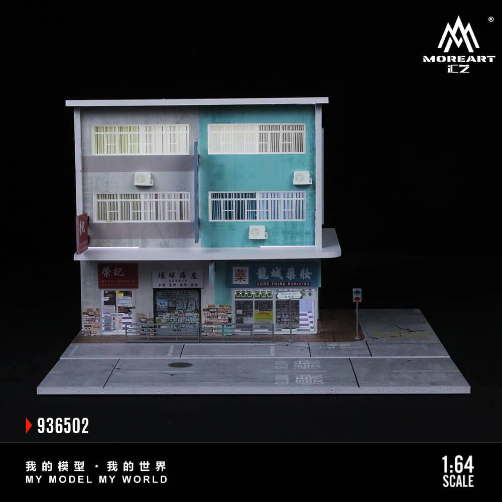 MOREART Hong Kong Street Views 01 or 02 1:64 Diorama with LED Lighting 936501 936502 - AUSSIE diecast