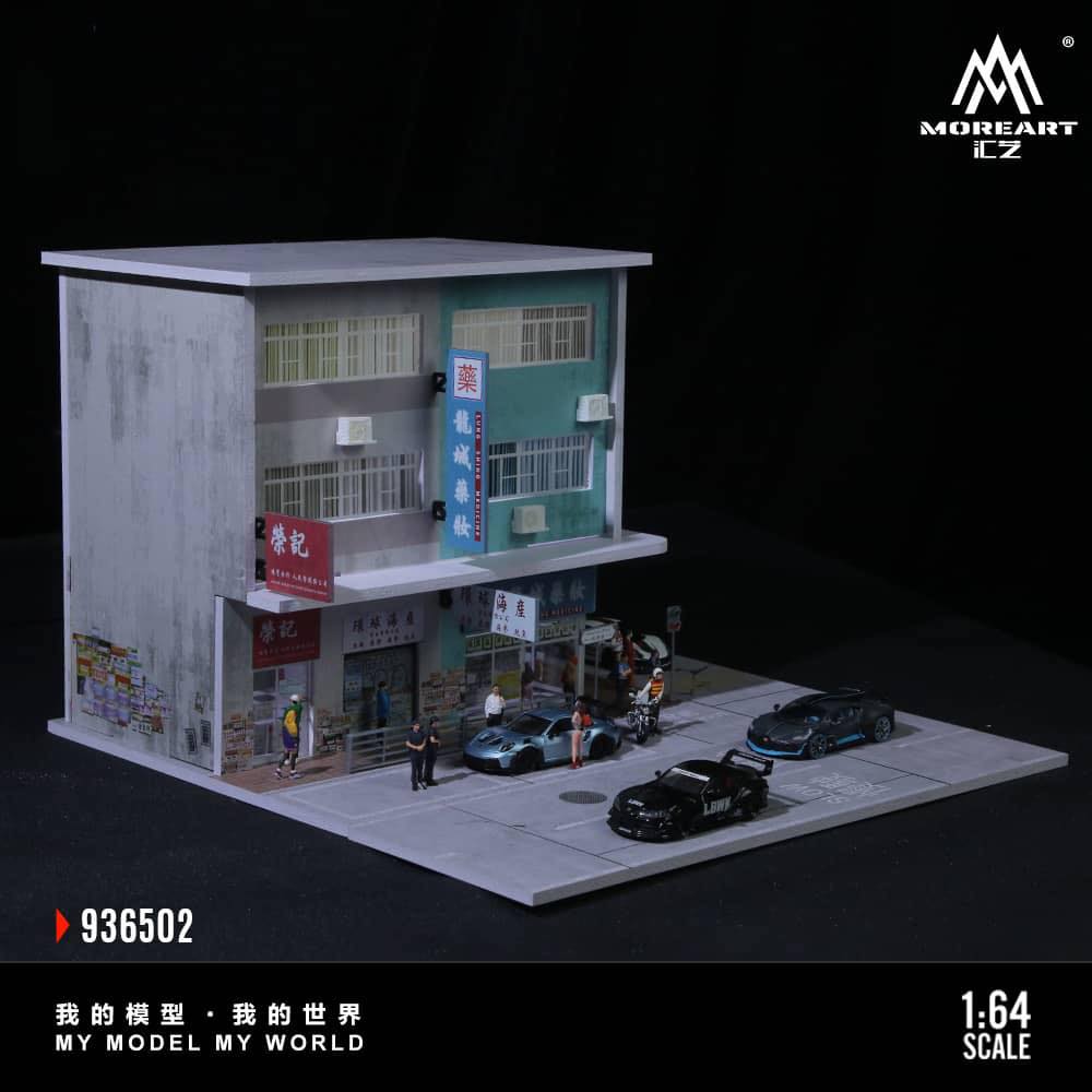 MOREART Hong Kong Street Views 01 or 02 1:64 Diorama with LED Lighting 936501 936502 - AUSSIE diecast