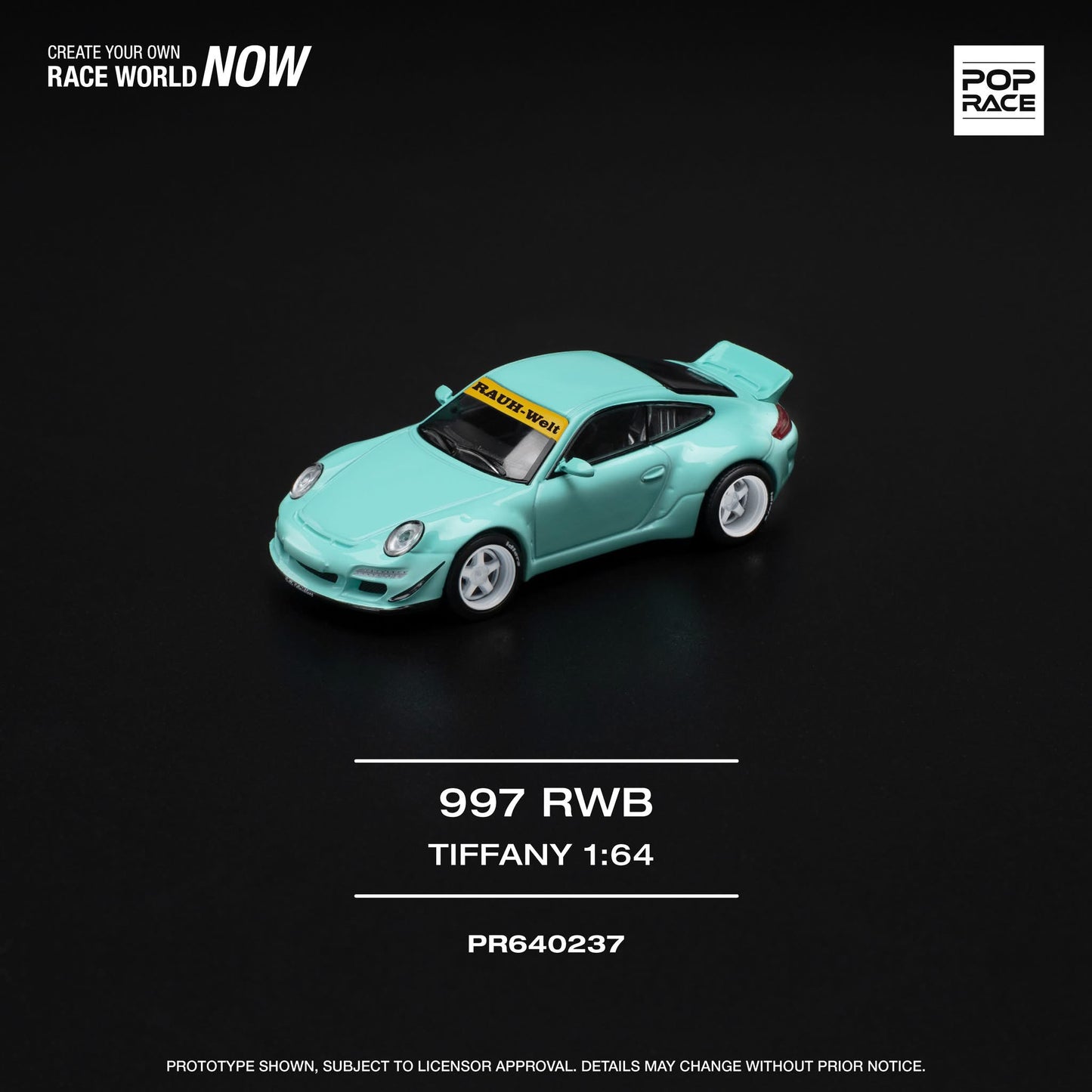 POP RACE RWB 997 Tiffany Blue - AUSSIE diecast