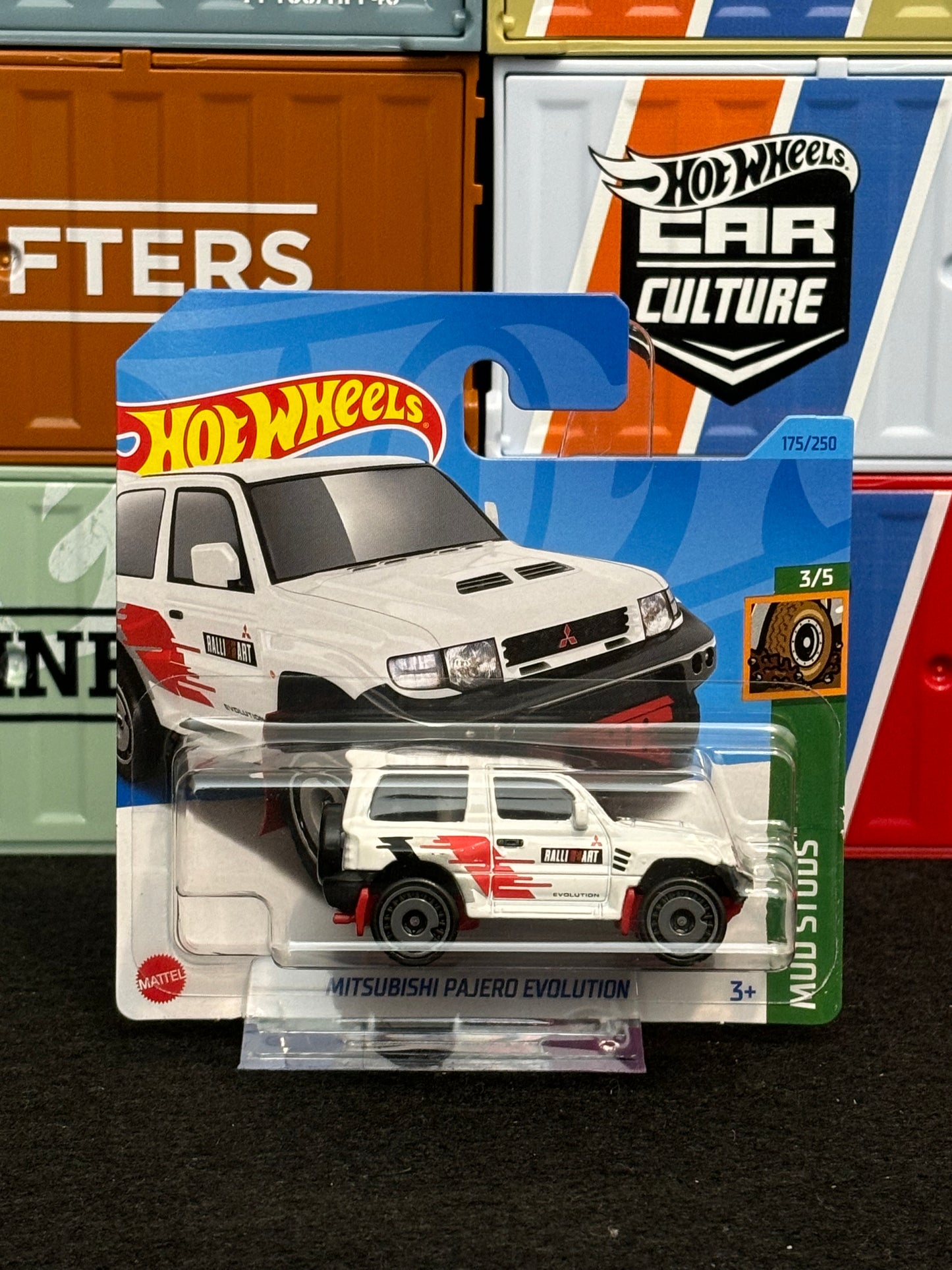 Hot Wheels 2023 Mitsubishi Pajero Evolution 175/250 Mainline Short Card