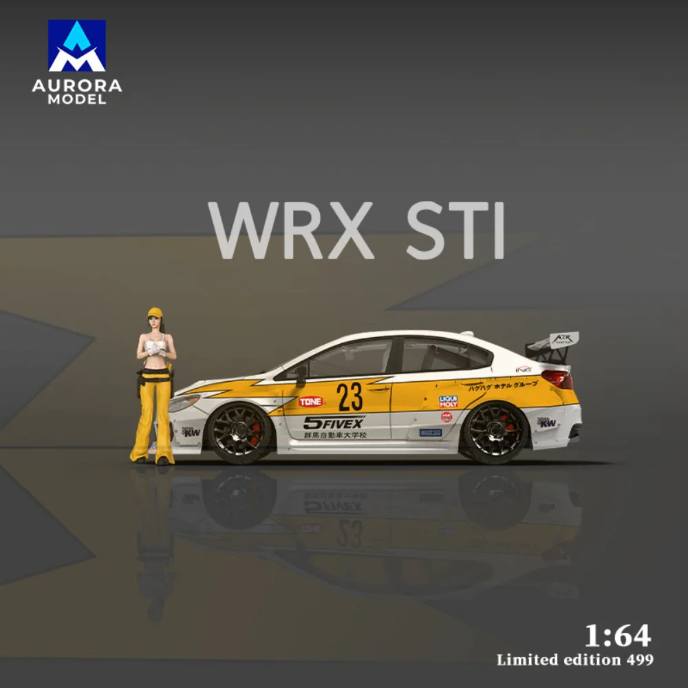 Aurora Model 1:64 Subaru WRX STI Lighting Livery #23 AUSSIE diecast