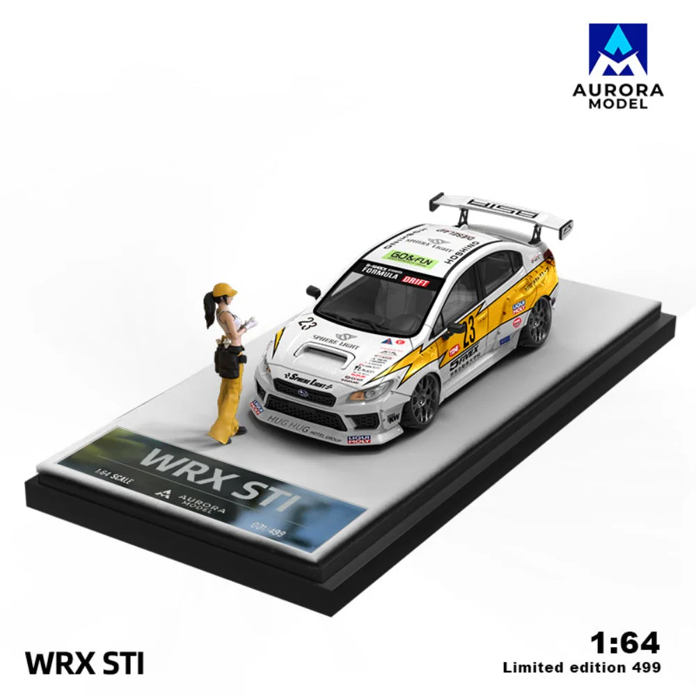 Aurora Model 1:64 Subaru WRX STI Lighting Livery #23 AUSSIE diecast