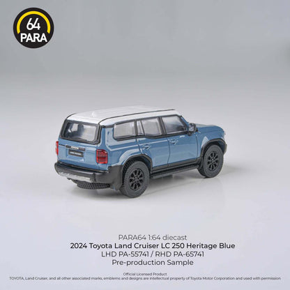 PARA64 1:64 2024 Toyota Landcruiser LC250 Heritage Blue