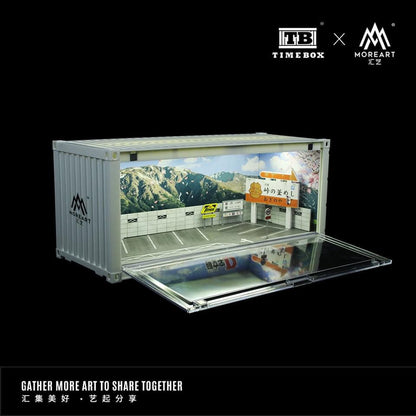 *PREORDER* MOREART Initial D Container Parking Lot Scene 1:64 Diorama with LED Lighting