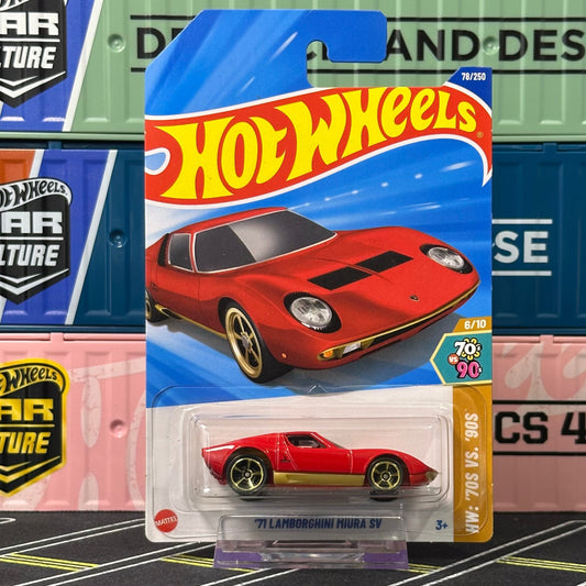 Hot Wheels 2025 Mainline '71 Lamborghini Miura SV 78/250 - AUSSIE diecast