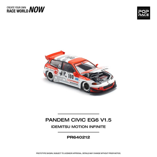 Pop Race  Pandem Honda Civic EG6 v1.5 IDEMITSU MOTION INFINITE