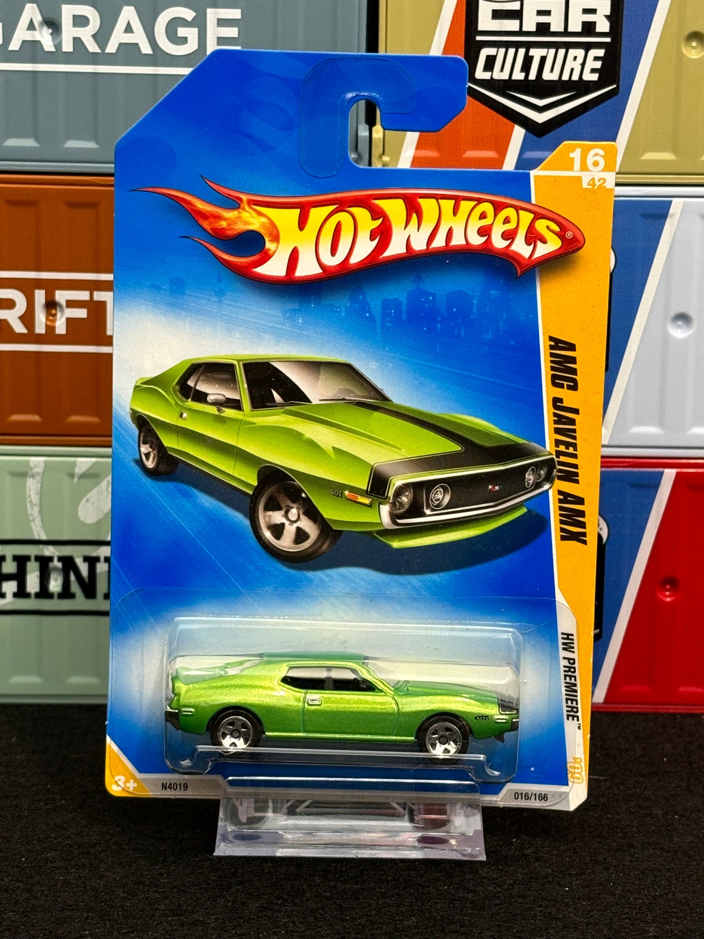 Hot Wheels 00's AMC Javelin AMX Mainline Green