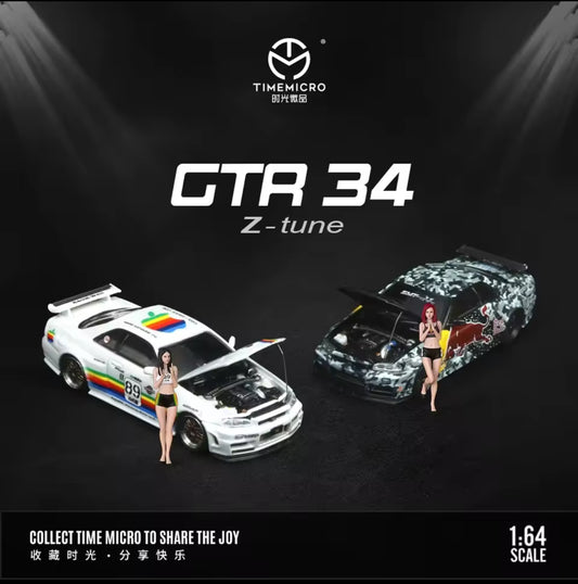Time Micro 1:64 Nissan Skyline R34 GTR Red Bulll or Apple
Aussie diecast