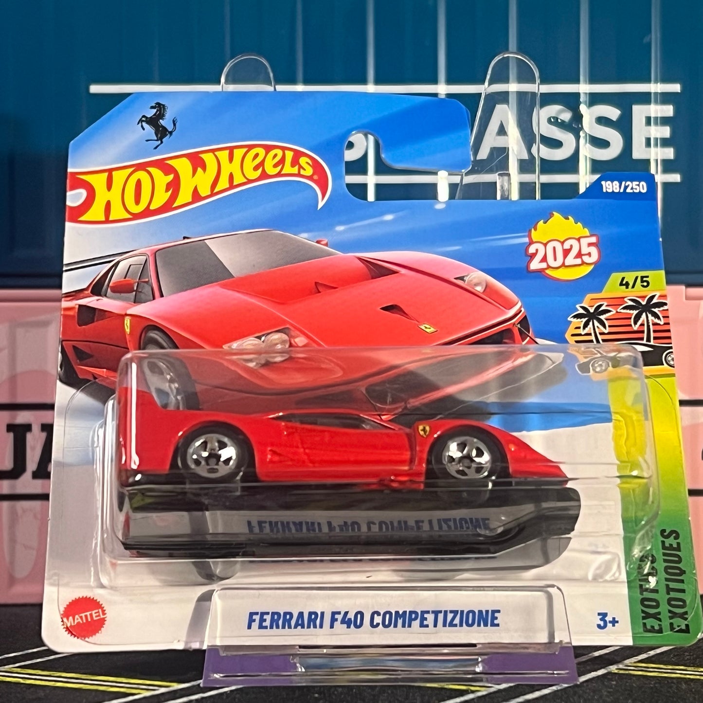 Hot Wheels 2025 Mainline Ferrari F40 Competizione 198/250 Red Short Card - AUSSIE diecast