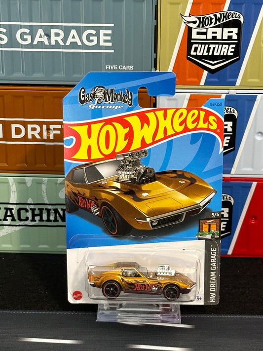 Hot Wheels ‘68 corvette - Gas Monkey Garage STH Super Treasure Hunt 2023