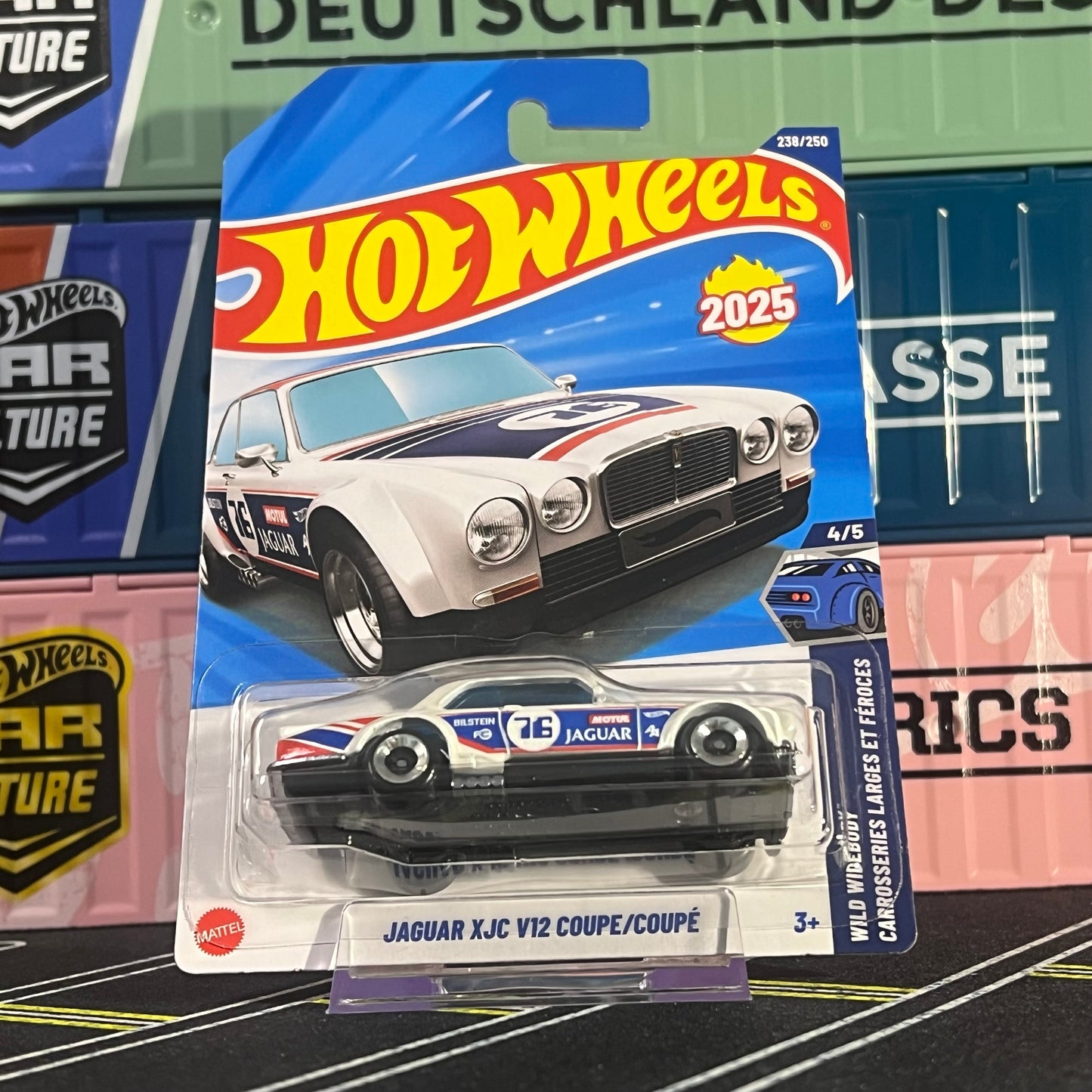 Hot Wheels 2025 Mainline Jaguar XJC V12 Coupe 238/250 Long Card - AUSSIE diecast