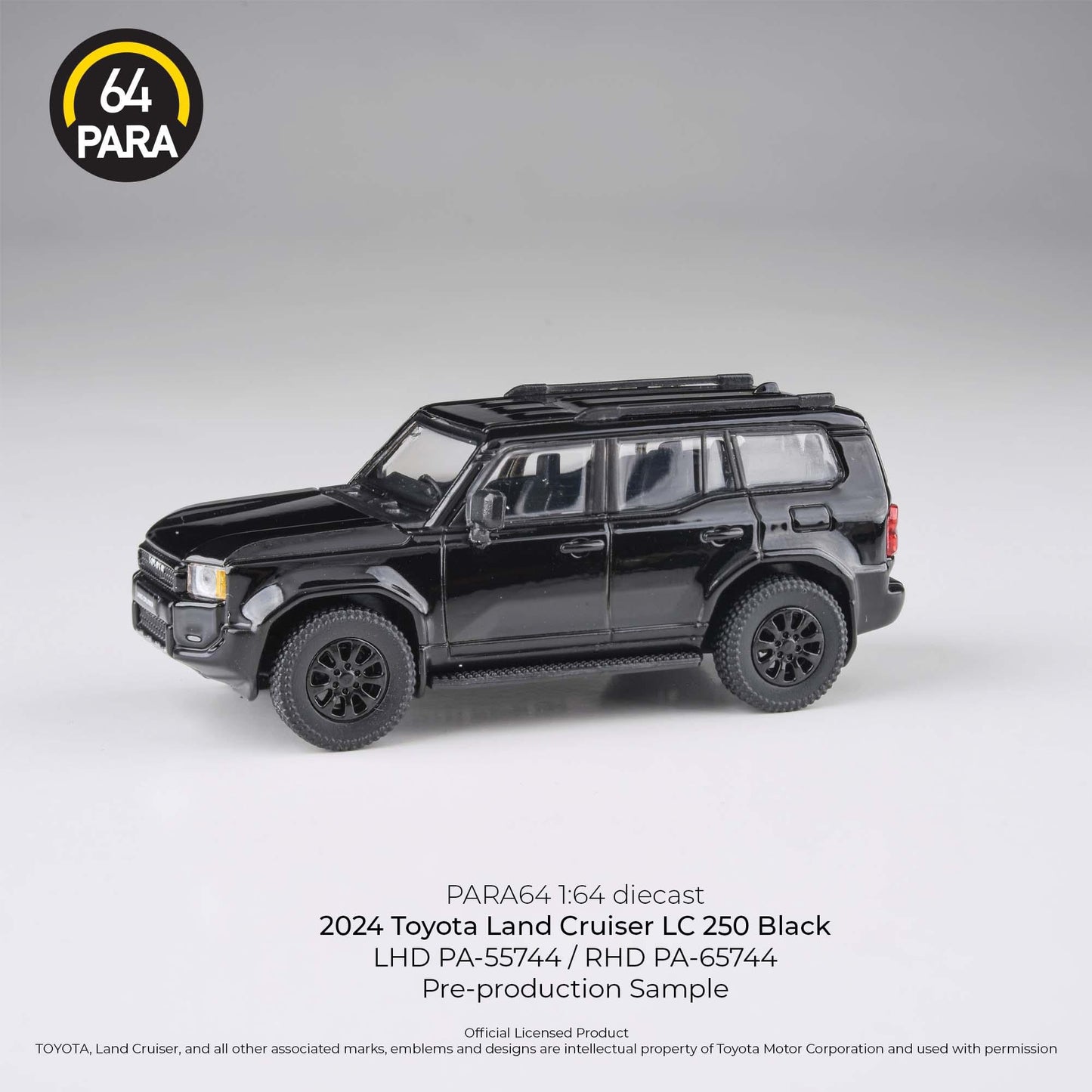 *PREORDER* PARA64 1:64 2024 Toyota Landcruiser LC 250 Black