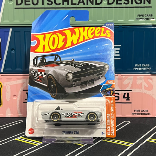 Hot Wheels 2025 Mainline Triumph TR6 249/250 Grey AUSSIE diecast