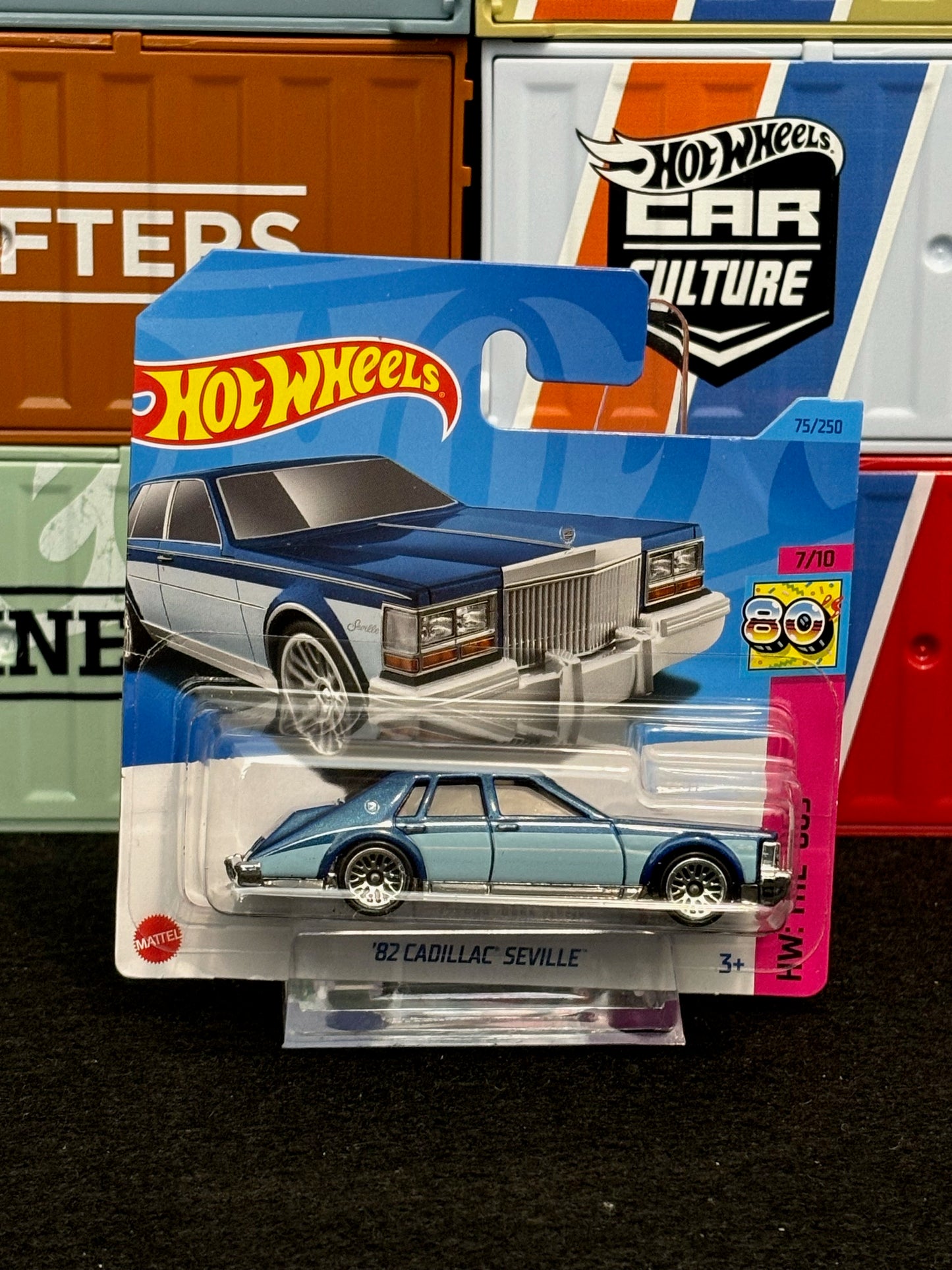 Hot Wheels 2023 '82 Cadillac Seville 75/250 Mainline Short Card