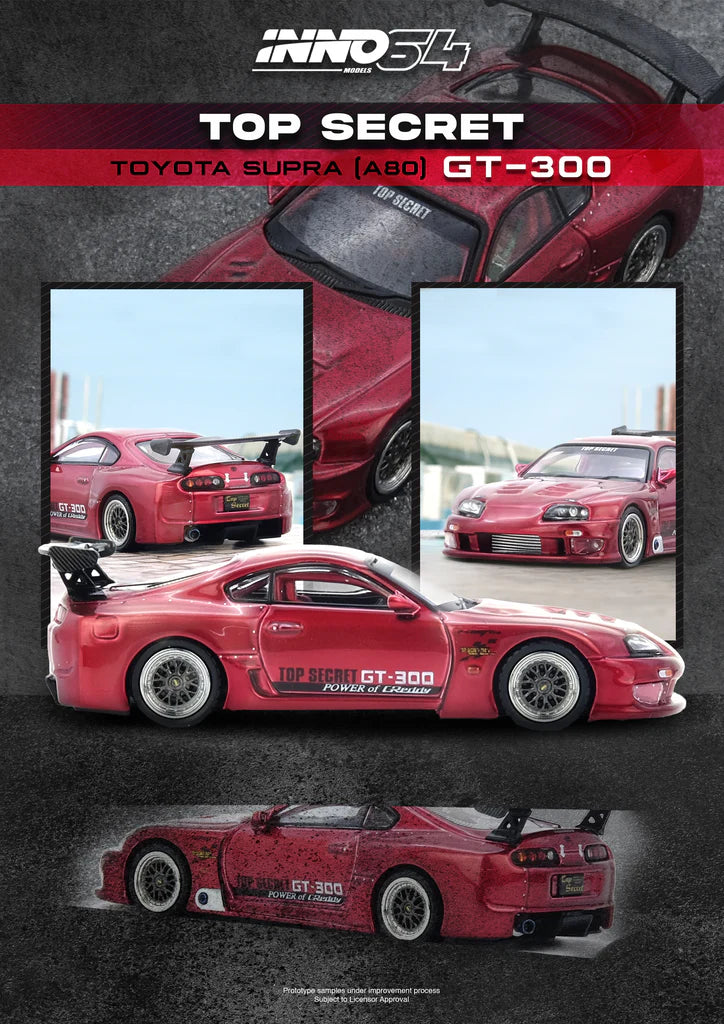 INNO64 Toyota Supra (A80) TOP SECRET GT300 Red