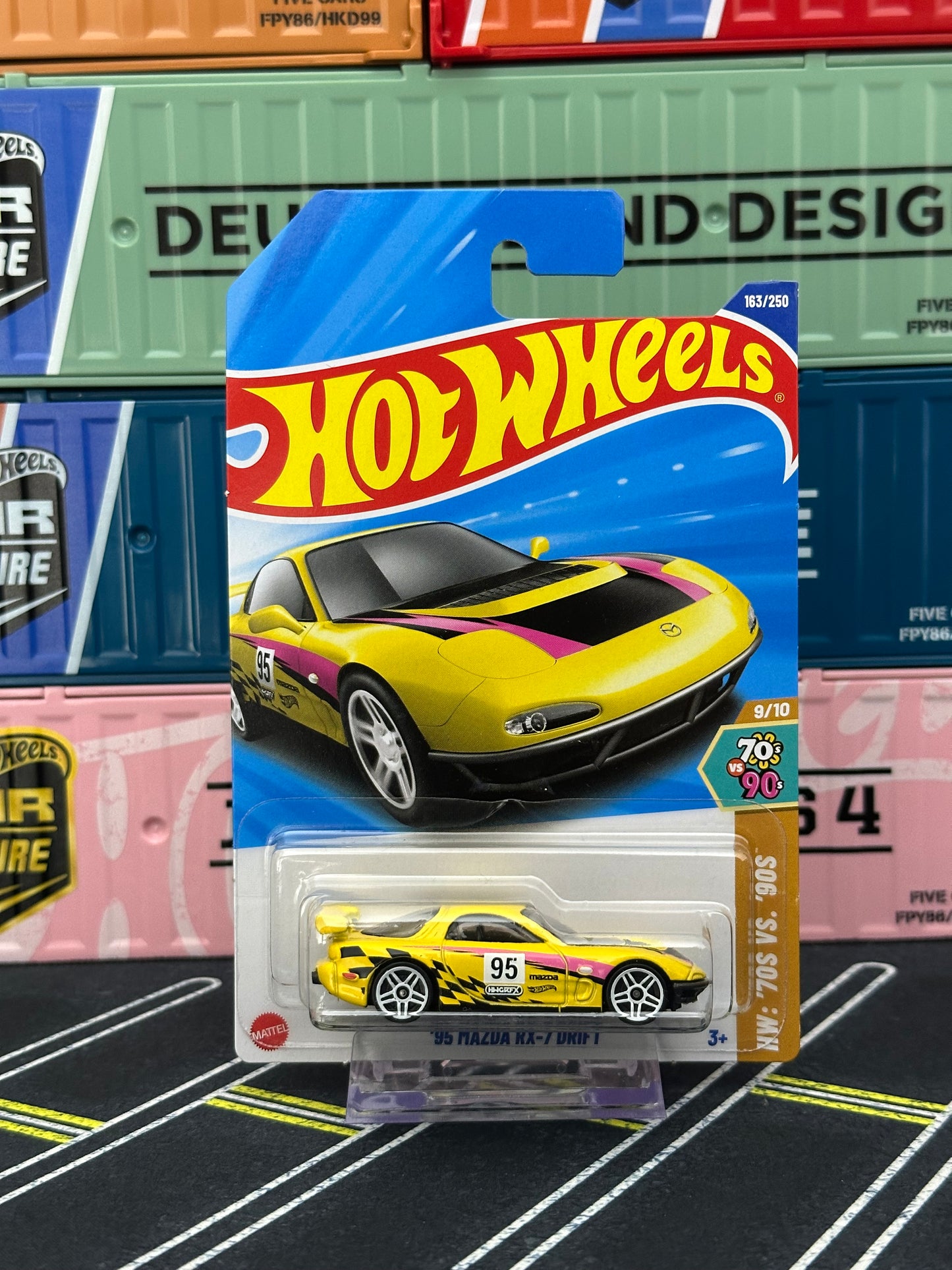 Hot Wheels 2025 Mainline '95 Mazda RX-7 Drift 163/250