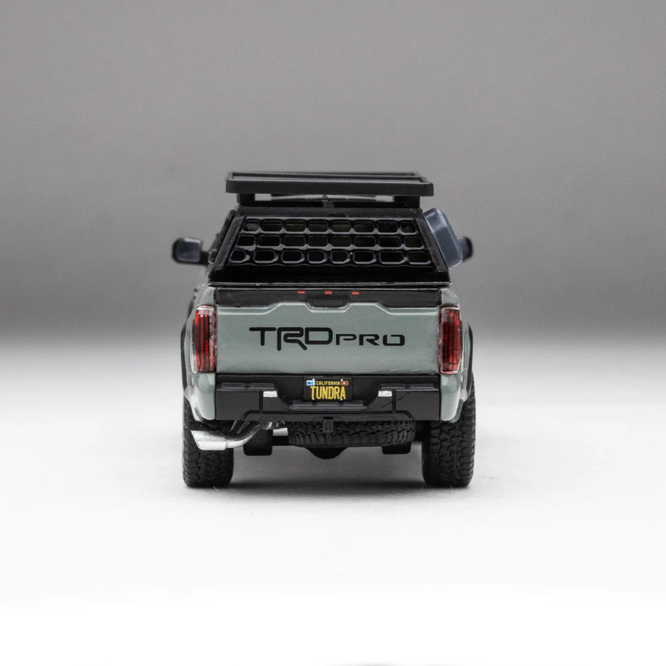 DiecastTalk Exclusive GCD Toyota Tundra TRD PRO Lunar Rock with roof rack & accessories Aussie Diecast