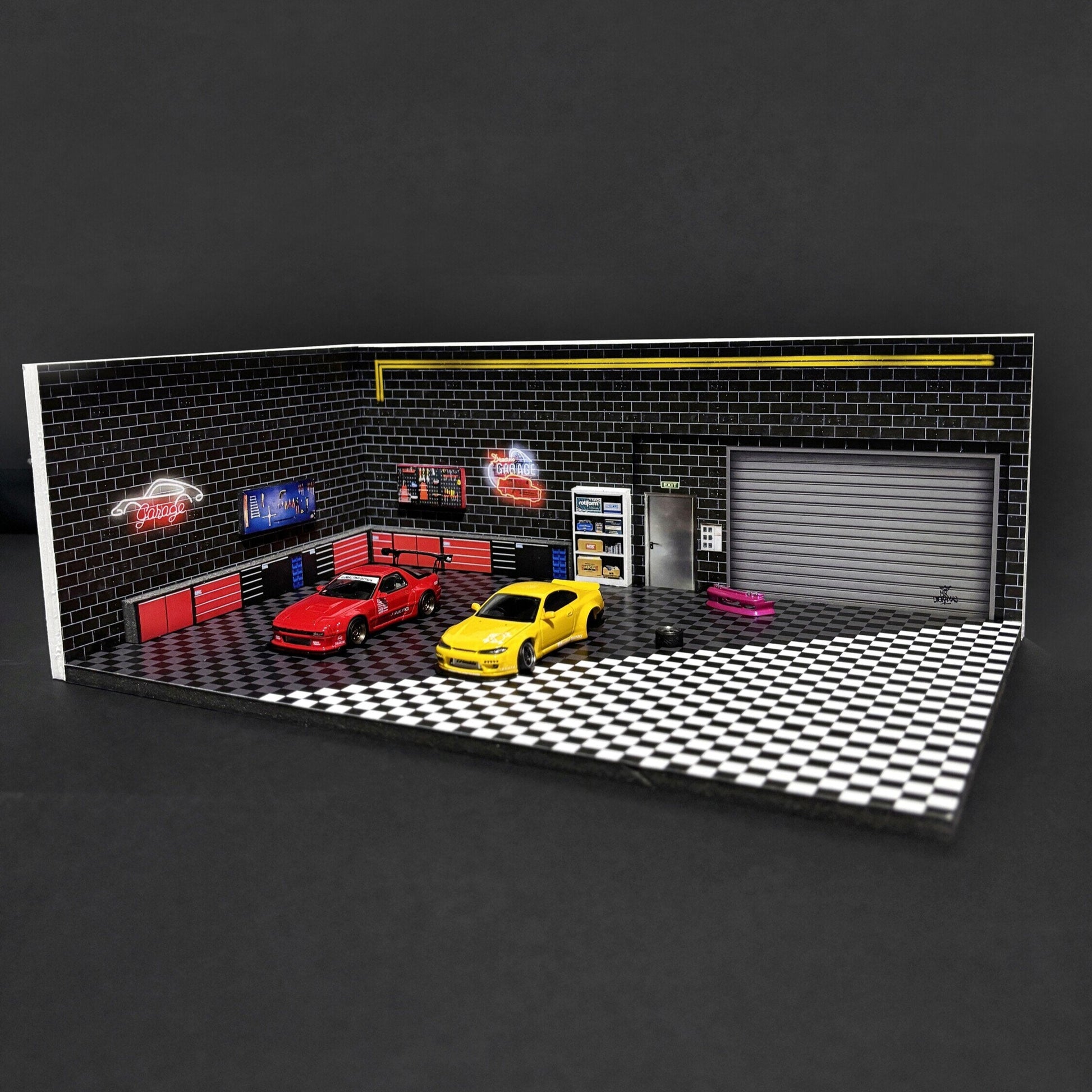 Mr Dioramas Dream Garage Workshop 1:64 Diorama Scene - AUSSIE diecast