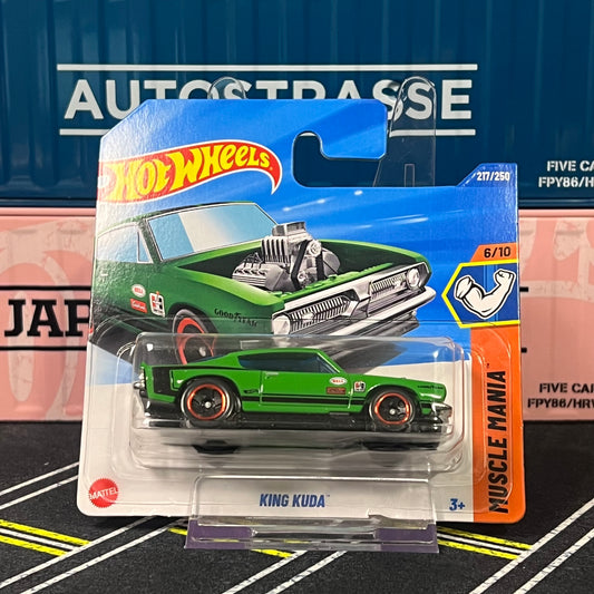 Hot Wheels 2025 Mainline King Kuda 217/250 Green Short Card - AUSSIE diecast