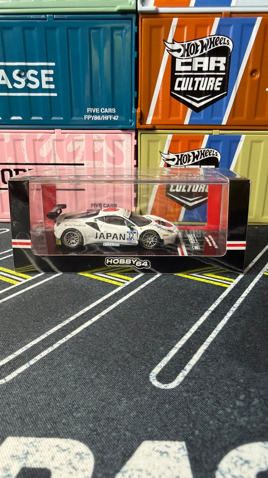 Tarmac Works X Hobby64 1/64  Ferrari 488 GT3 FIA GT Nations Cup 2018 T. Kondo  K. Seto – Japan Exclusive