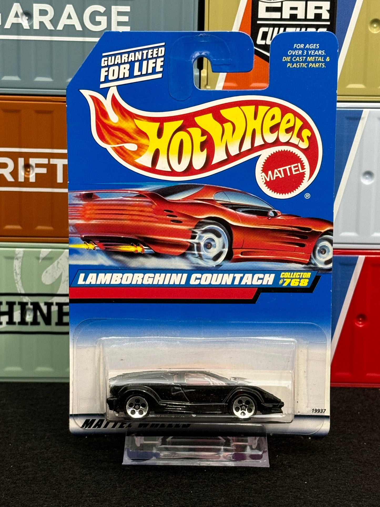 Hot Wheels 90's Lamborghini Countach Mainline Black