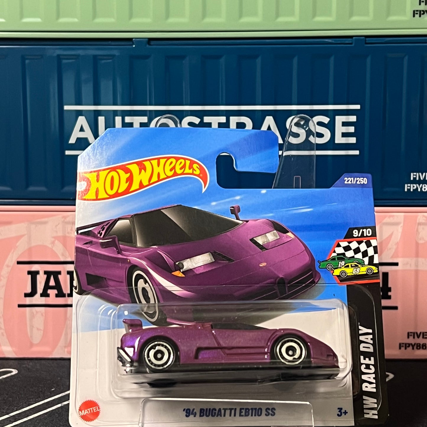Hot Wheels 2025 Mainline '94 Bugatti EB110 SS 221/250 Short Card - AUSSIE diecast