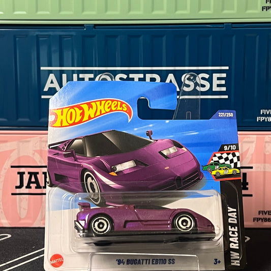 Hot Wheels 2025 Mainline '94 Bugatti EB110 SS 221/250 Short Card - AUSSIE diecast
