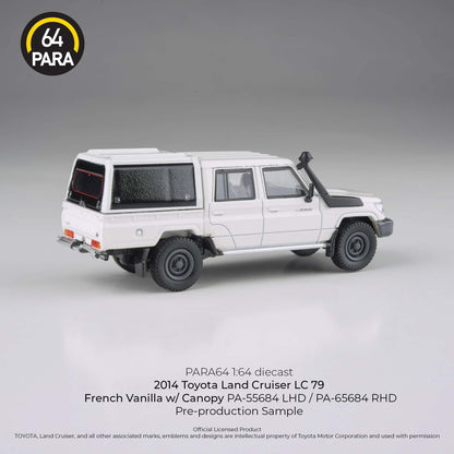 *PREORDER* PARA64 1:64 2014 Toyota Landcruiser LC 79 Dual Cab White