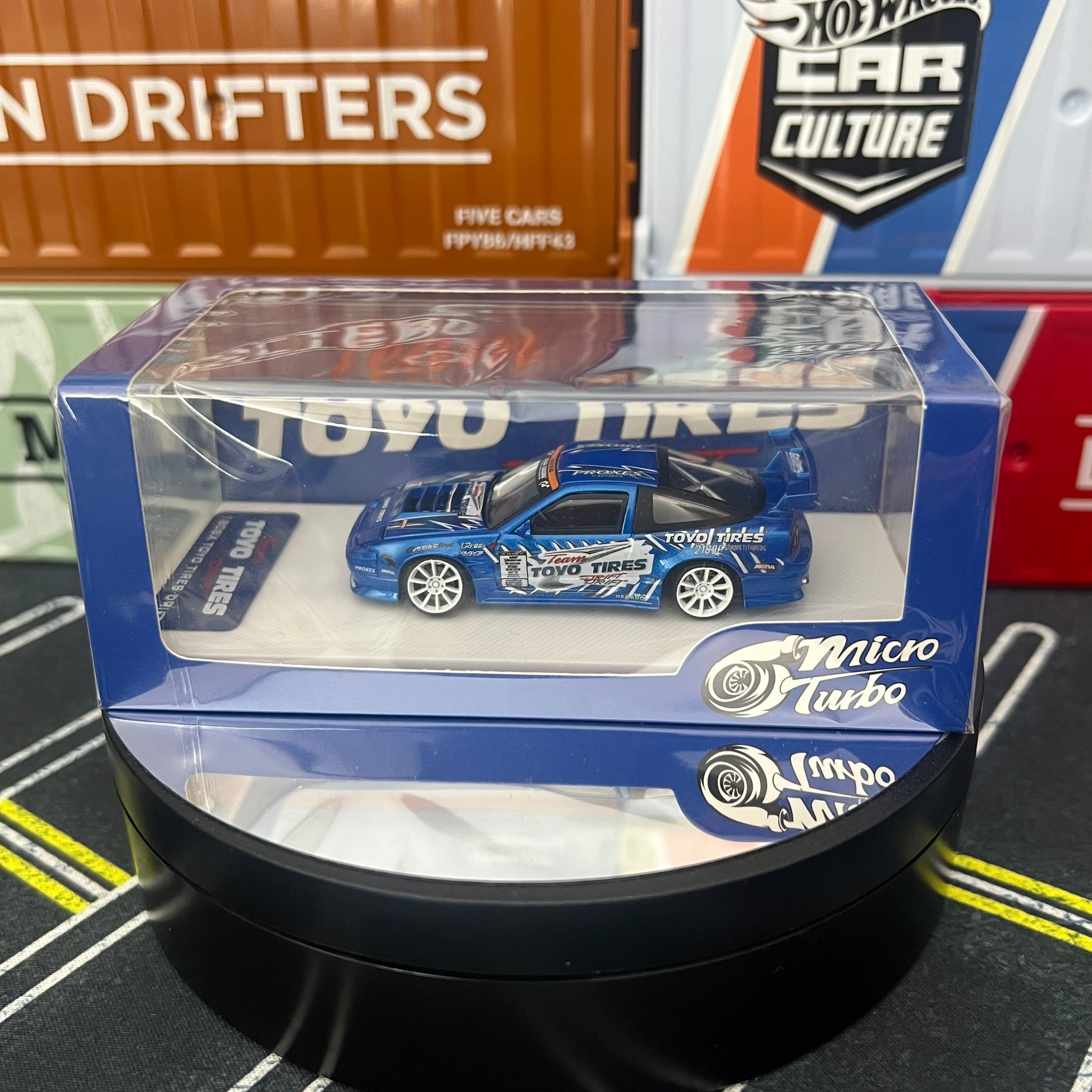 ミニカー Toyo Tires 180SX 1/64 Micro Turbo MICRO TURBO 1:64 Nissan 180SX Toyo Tires Drift – AUSSIE diecast
