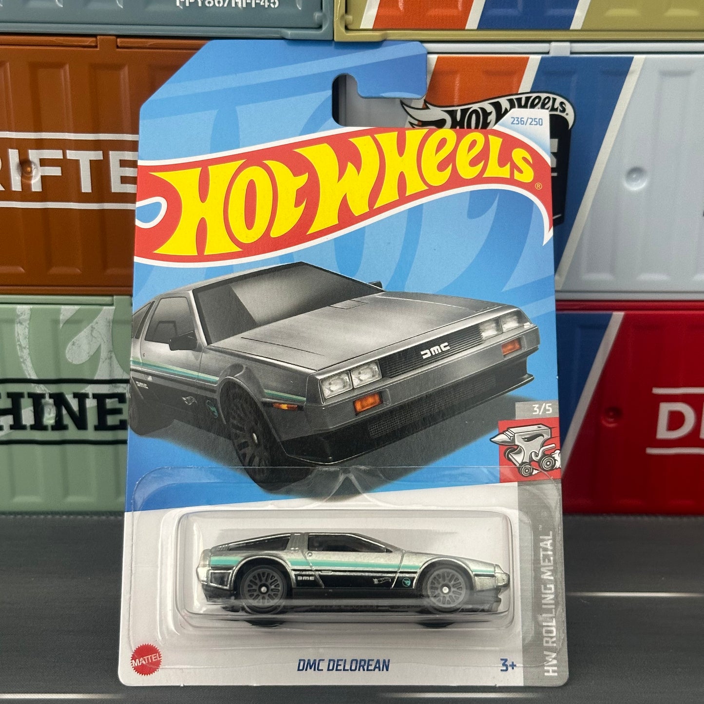 Hot Wheels 2024 DMC Delorean Regular Treasure Hunt 236/250 Mainline - AUSSIE diecast