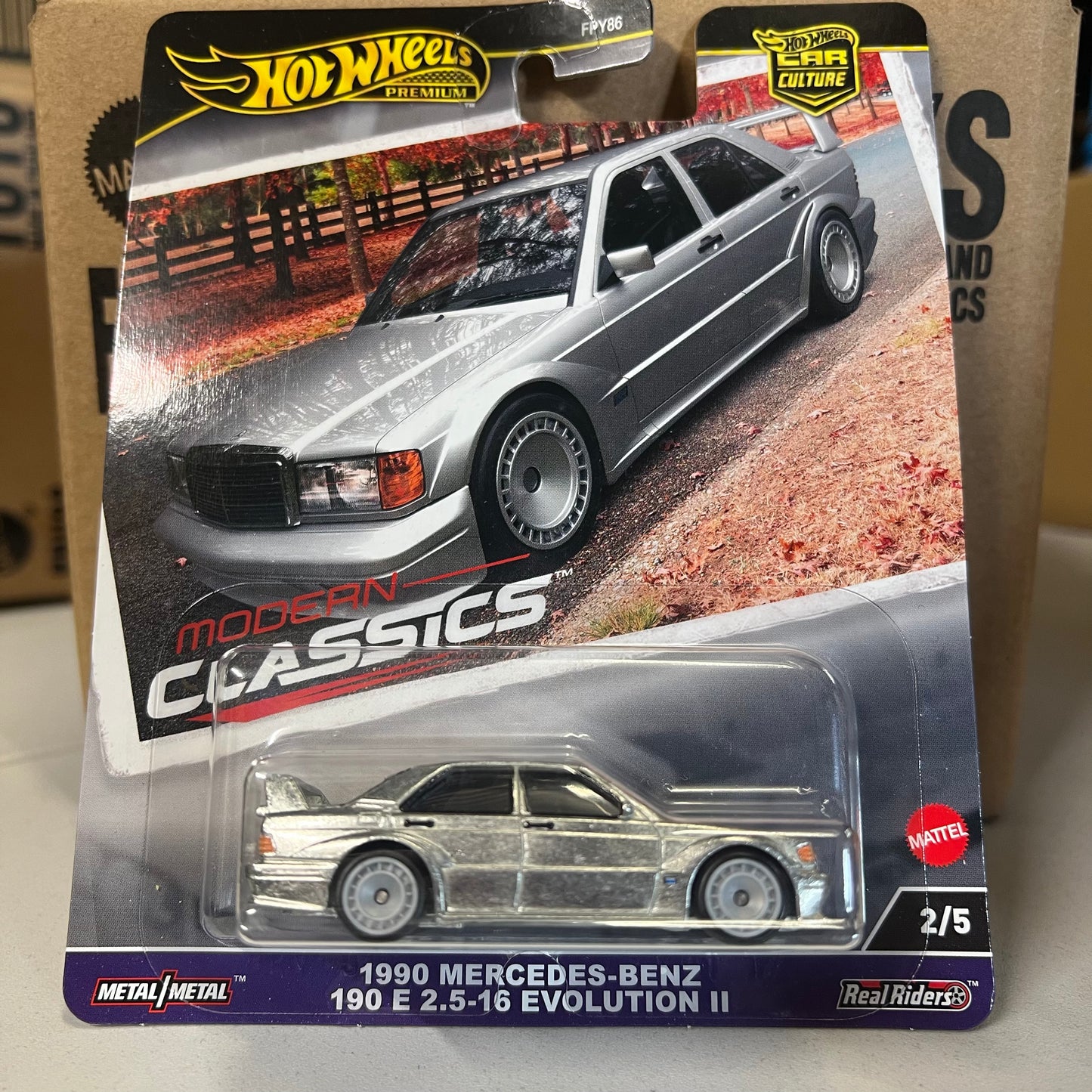 Hot Wheels 2024 Modern Classic FPY86 HRV98 1990 Mercedes Benz 190E 2.5-16 Evolution II - AUSSIE diecast