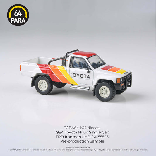 PARA64 1:64 1984 Toyota Hilux TRD Ironman Single Cab Ute White