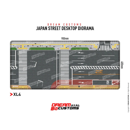 Dream Customs Japan Street XL Desktop Diorama Mat XL4 - AUSSIE diecast