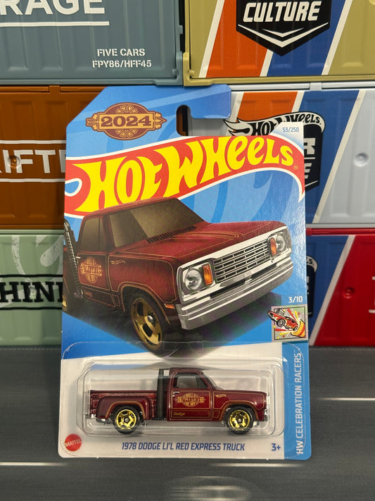 Hot Wheels 2024 1978 Dodge Li’l Red Express Truck Mainline 53/250 - AUSSIE diecast