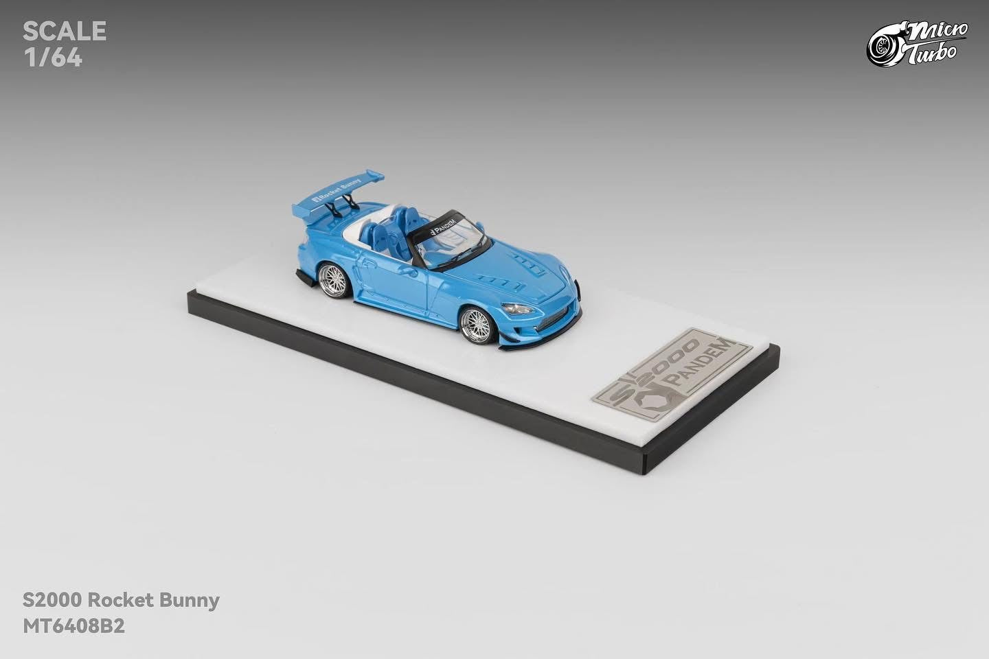 **PREORDER** Micro Turbo Custom S2000 Rocket Bunny Metallic Blue - AUSSIE diecast