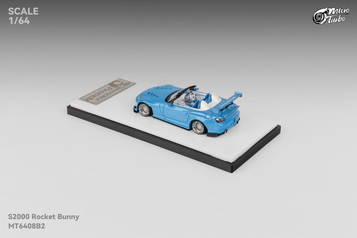 **PREORDER** Micro Turbo Custom S2000 Rocket Bunny Metallic Blue - AUSSIE diecast