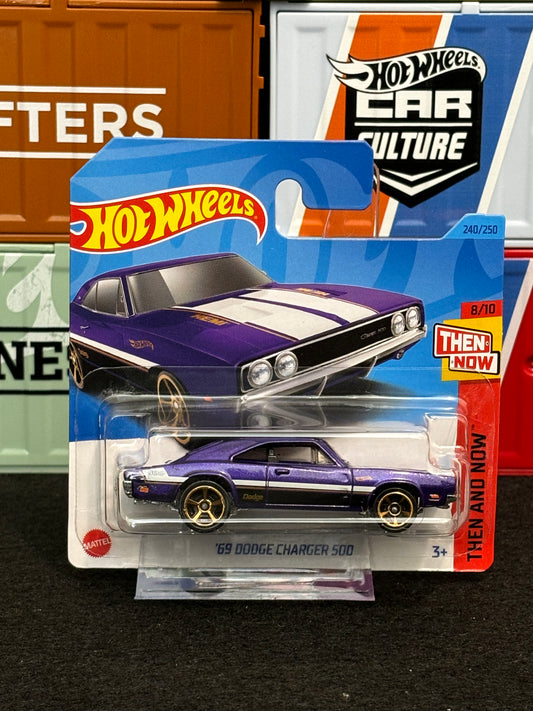 Hot Wheels 2023 '69 Dodge Charger 500 240/250 Mainline Short Card - AUSSIE diecast