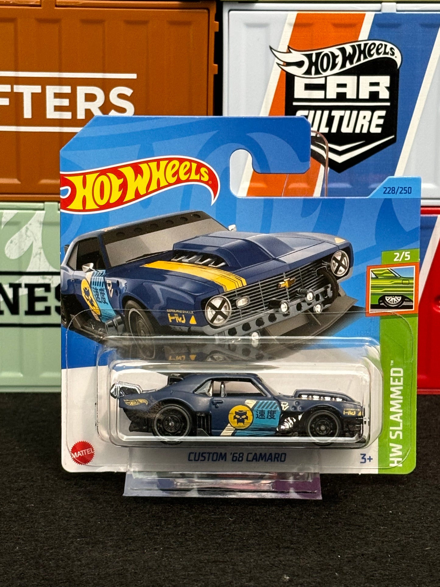 Hot Wheels 2023 Custom '68 Camaro 228/250 Mainline Short Card