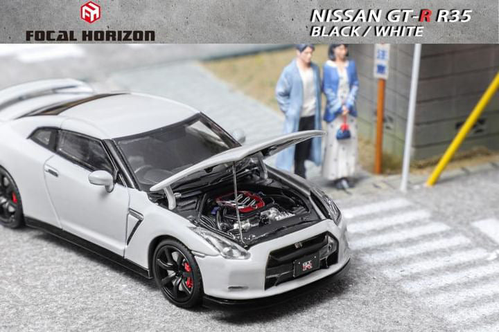 Focal Horizon 1:64 Nissan Skyline GTR R35 White or Black