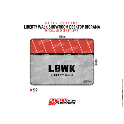 Dream Customs LBWK Japan Showroom Desktop Diorama Mat