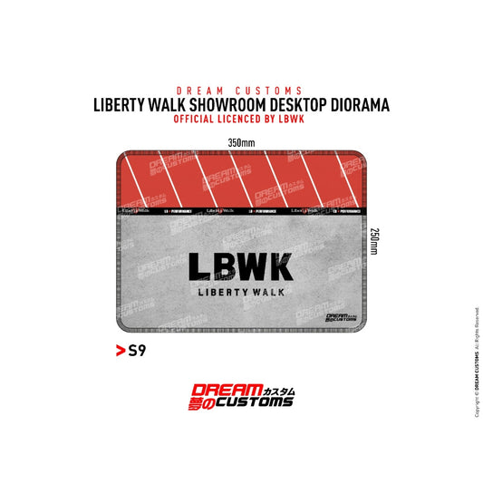 Dream Customs LBWK Japan Showroom Desktop Diorama Mat